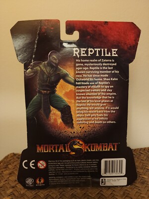 【未開封】Mortal Kombat Klassic Reptile フィギュア Jazwares Mortal Kombat Mk9 Reptile Action Figure New Inside