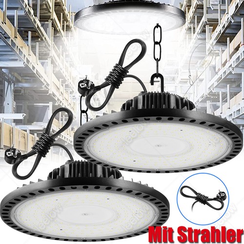 50W-500W UFO LED Hallenbeleuchtung Hallenstrahler Hallenleuchte Industrielampe - Bild 95 von 280