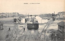 CPA 42 ROANNE / LE BASSIN DU CANAL / TRAIN