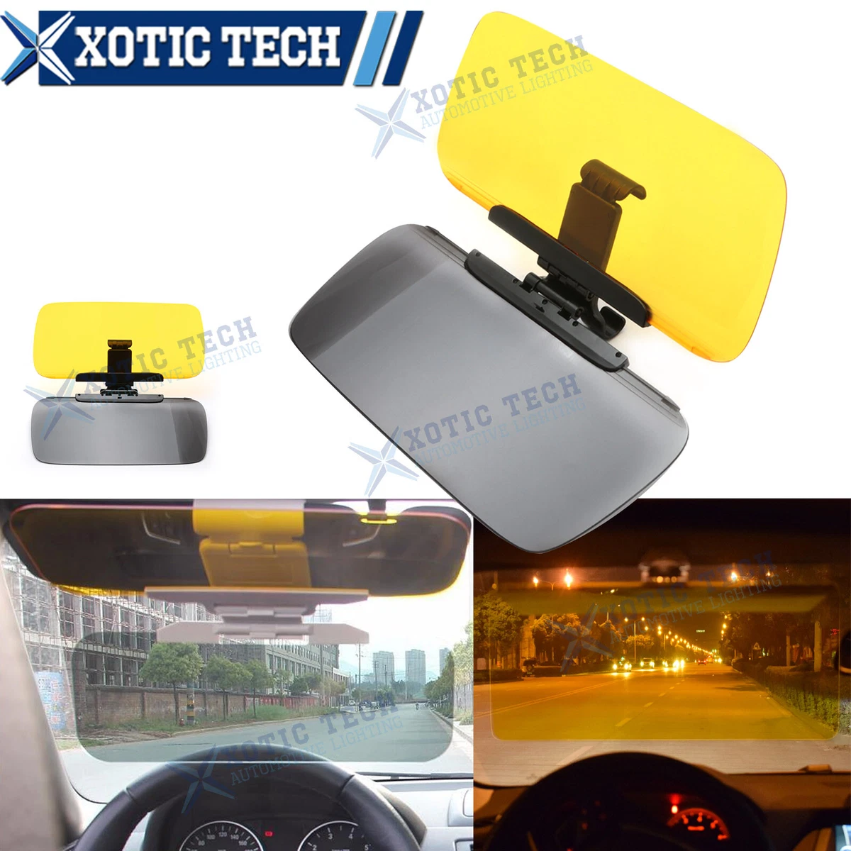 Car Sun Visor Transparent Car Anti-Glare Sun Visor Day and Night 2 in 1  Safe Driving Visor Car Sun Protection Front Window Extension for Day and  Night Anti-Glare and UV Protection : : Automotive