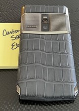 Genuine Vertu Signature Touch Clous De Paris Alligator Exotic 5.2" ULTRA RARE