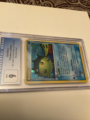 2004 Pokemon EX Team Rocket Returns Qwilfish Reverse Foil 27/109 CGC 9 Mint - Picture 3 of 4