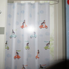 HipStyle Dachshund Dog Riding Scooter "Kent" Shower Curtain NIP