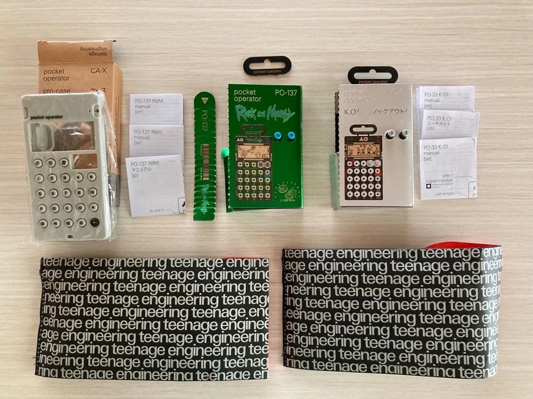 Teenage Engineering Pocket Operator PO-137 Rick and Morty PO-33 K.O Set 2 USED