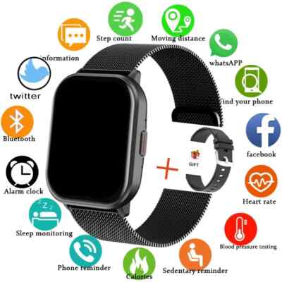 Smart Watch Heart Rate Sports Modes Fitness Tracker Bluetooth Call Smartwatch