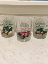 1996 Set of 3 Hess Toy Truck Glasses Tumblers Great Condition Unused