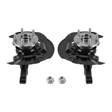 Pair Front Steering Knuckle & Wheel Hub Bearing for Toyota Matrix 2003-2008