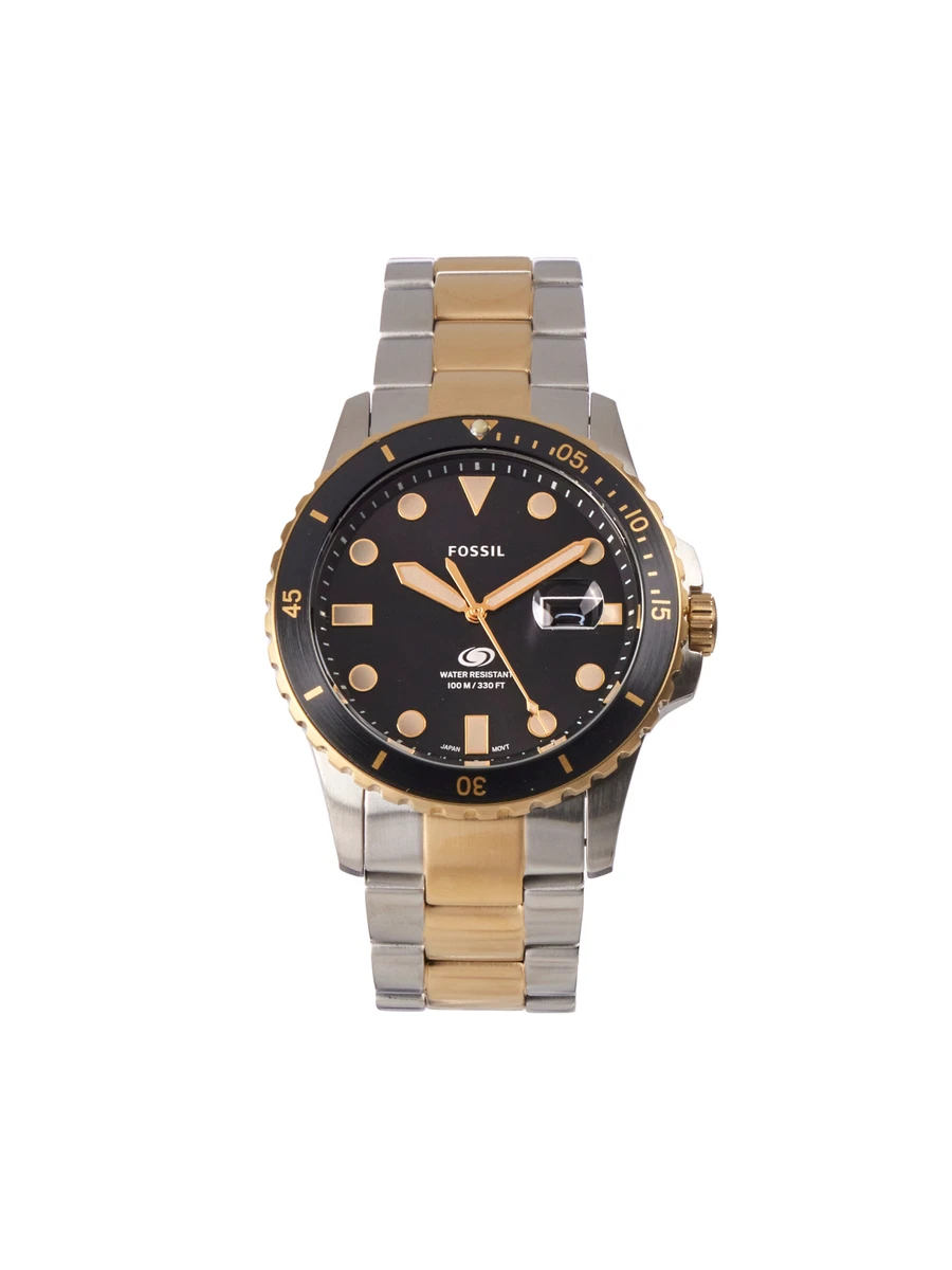 Fossil Men's FS5951 Blue Quartz Stainless Steel Three-Hand Watch