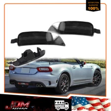 Smoke Lens Rear Side Markers For 2016-23 Mazda Miata MX-5 Fiat 124 Spider Abarth