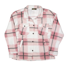 Mg Shacket Jacket Pink Check Womens Xl
