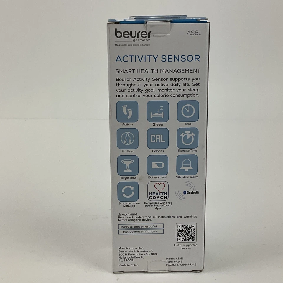 Sensor de actividad inteligente Beurer AS81 Bluetooth rastreador de actividad física Foto 2 de 4
