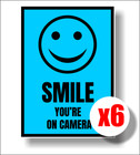 Funny Warning CCTV Security Surveillance Camera Sticker Sign Decal 50mm x 70mm 