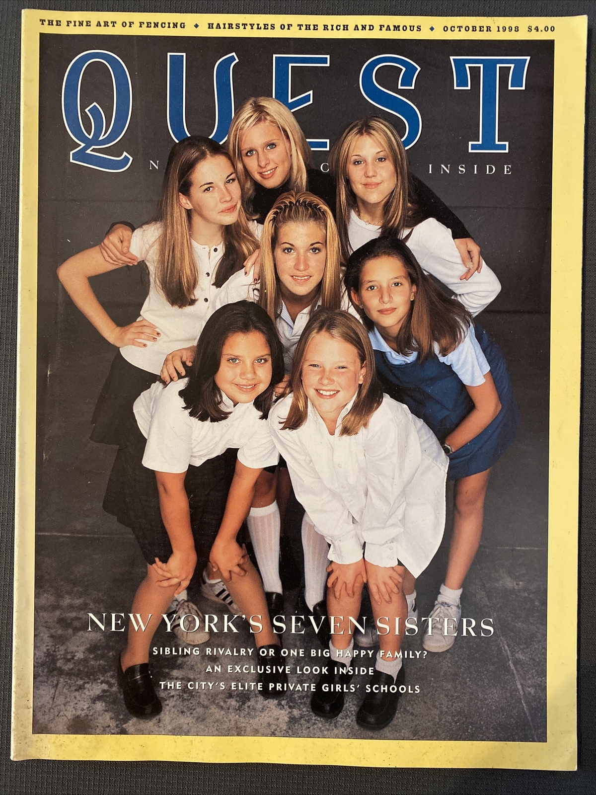 QUEST magazine 1998 October NY Seven Sisters Fencing Hairstyles Of Rich