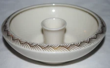 Lenox candlestick holder, white with gold trim, excellent