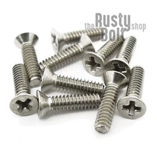 #4-40 x 7/16", Phillips Flat Head Screws, A2 304 18-8, Stainless Steel