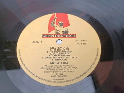 【美品】LLICA / KILL 'EM ALL UK盤 MFN7 metallica-kill-em-all-barcode-