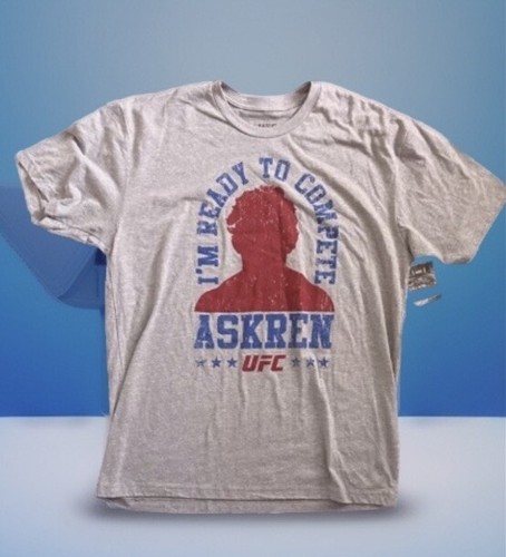 UFC Ultimate Fighting Championship Grey Graphic T-Shirt Licensed Ben Askren