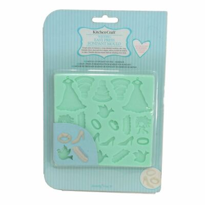 Kitchen Craft Easy Press Silikon Fondant Form - Hochzeit Motiv
