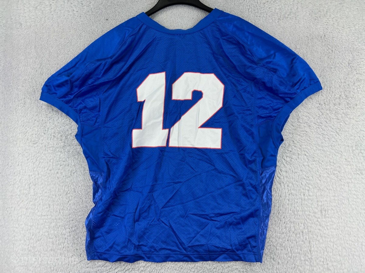 Pomona Pitzer Football Jersey Adult 2XL Blue #12 Karter Odermann