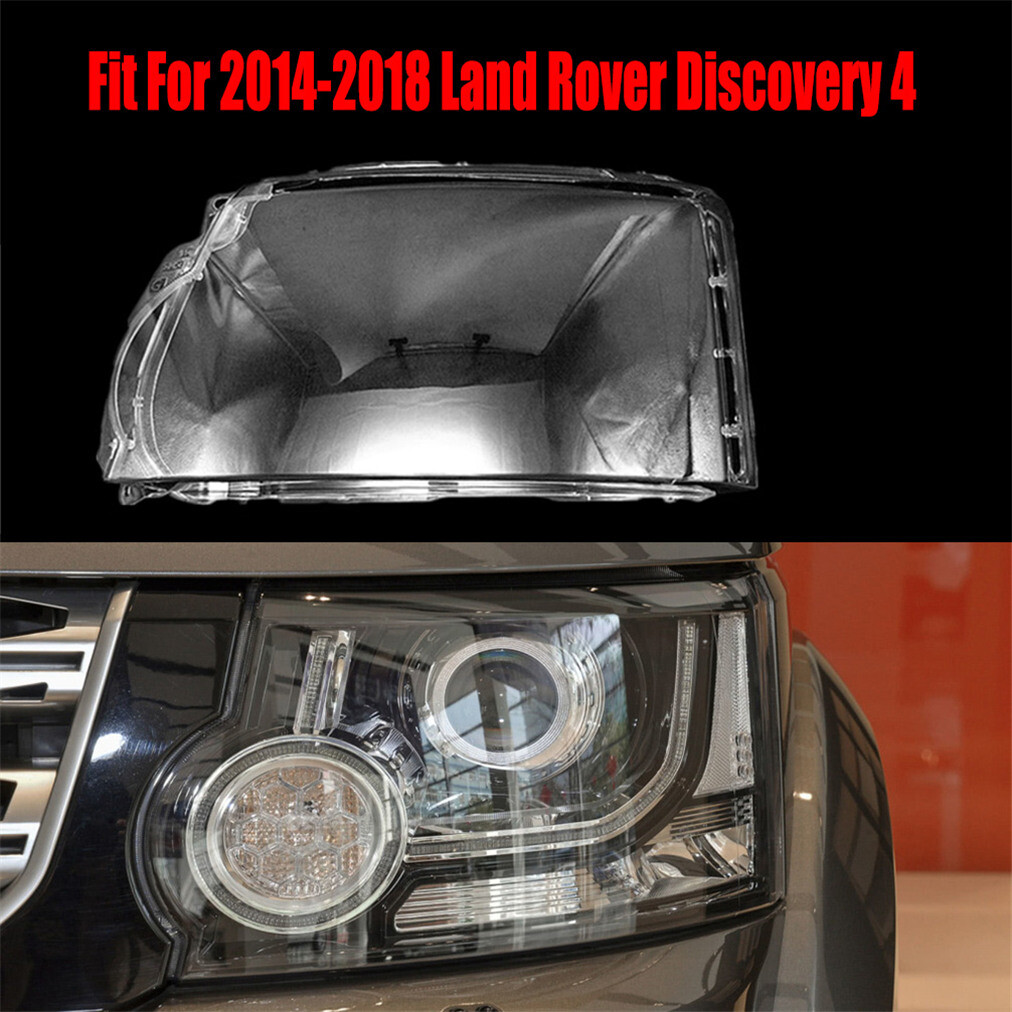 For 14-18 Land Rover Discovery 4 Left Side Headlight Headlamp Clear Lens Cover