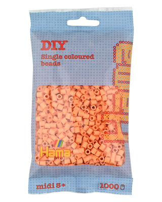 1 000 perles standard MIDI (5 mm) BIO abricot clair