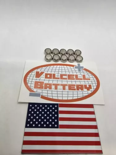10 x Volcell S76PX 1.55V Silver Oxide Battery 303 357 SR44 V357 GS13 + Free Ship