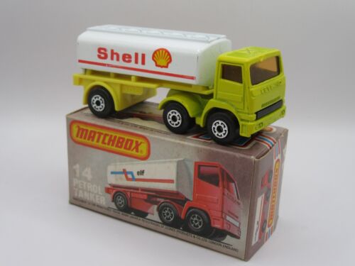 Matchbox Superfast No.14 Leyland Tanker - Yellow/White "SHELL" - vnMint/Boxed
