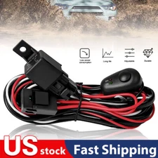 Universal Wiring Harness Kit with Switch, Fuse for Automotive Fog/work Lights US