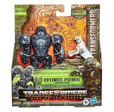 Transformers: Rise of The Beasts Movie Beast Optimus Primal & Arrowstripe Figure