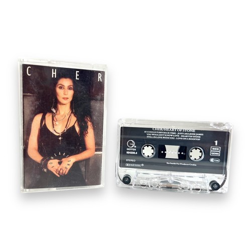 Cher Heart of Stone Cassette Tape album (Geffen 1989) Turn Back Time Jesse James