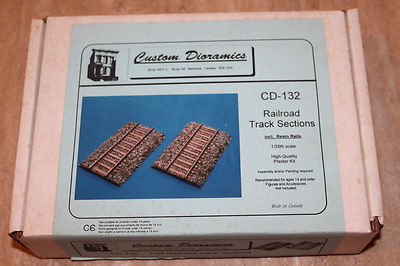 Custom Dioramics Cd-132 Railroad Track Schienen Eisenbahn 1:35 NEU OVP Diorama 
