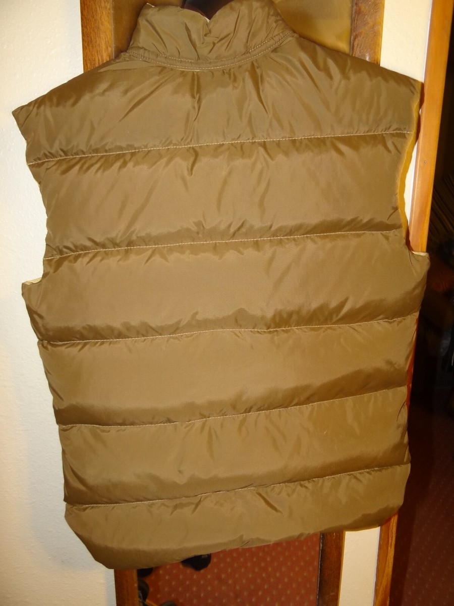 Vintage★COMFY  Down Vest USA リバーシブル Men's Vintage COMFY Down Vest Puffer Reversible brown tan sz S USA
