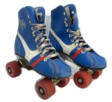 Vintage Woman s Fireball Official Roller Derby Skates Blue Size 2 Urethane