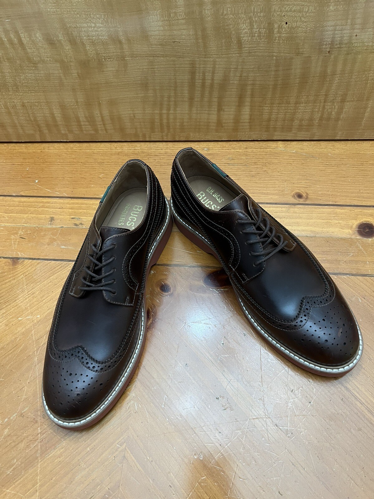 SAOLA GH BASS 9 US UOMO PELLE DOCK MARRONE WINGTIP