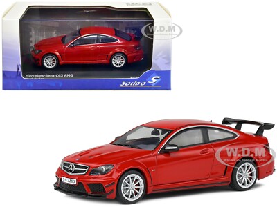 2012 MERCEDES-BENZ C63 AMG BLACK SERIES FIRE OPAL RED 1/43 BY
