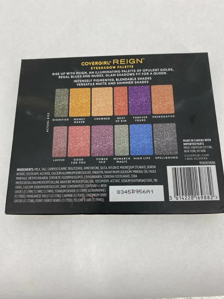 COVERGIRL REIGN Eyeshadow Palette Brand New Sealed Glam Shadows Fit For A Queen - Image 3 of 3