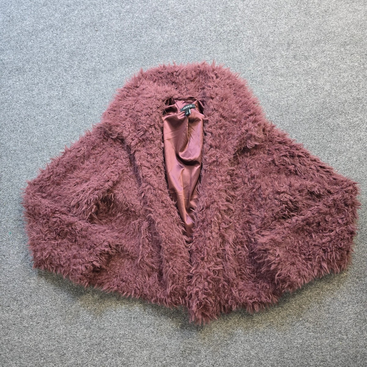 Torrid Jacket Womens Size 3X Pink Teddy Faux Fur Fuzzy
