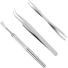Tick Remover Tool Set – Stainless Steel Kit for Dogs, Cats & Humans (3 Pack)