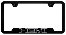 Mopar Hemi Chrome Logo Polycarbonate Notch License Plate Frame Official Licensed