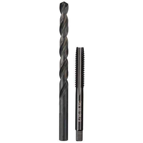 Milwaukee 49-57-5542 5/16"-18 NC SAE Straight Flute Plug Tap and Drill Bit Set