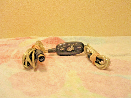 *****GENUINE USB MIDI IN AND OUT CABLE FOR MIDI CONTROLLED INSTRUMENTS*****
