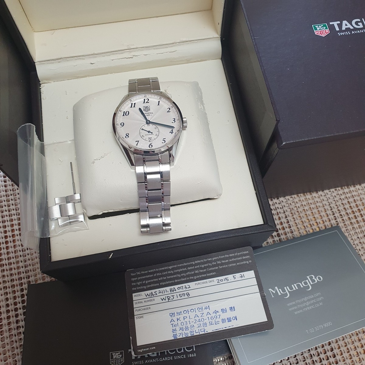 TAG HEUER Carrera Heritage Caliber 6 WAS2111 Date Automatic Men\'s Watch_974276 Tag Heuer Carrera steel automatic Kal. 6 Ref. WAS2111 | 2506416 main image 3