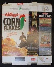 Vintage Cereal Box, CORN FLAKES - STAR TREK, 1996, Kellogg's, CANADA