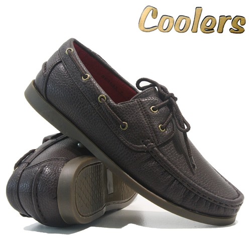 MENS LACE UP WALKING BOAT DECK CASUAL COMFORT DRIVING MOCCASIN LOAFER SHOES SIZE - Picture 18 of 25