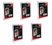(5-Pack) Ultra Pro 1-Screw Extra Thick 100pt Screwdown Trading Card Holders
