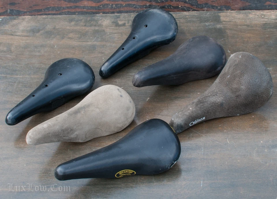 Bicicleta de Carretera Cinelli Unicanitor de Colección Sillín 60s70s80 Cuero Bicicleta de Pista Asiento Foto 2 de 3