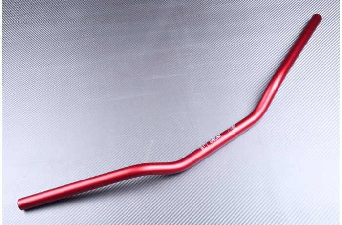 Guidon plat rouge extra low en aluminium de 22 mm de diamètre
