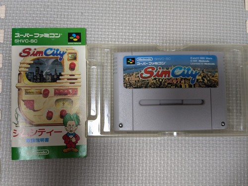 SimCity Super Famicom SFC SNES, Boxed & Complete - Picture 3 of 3