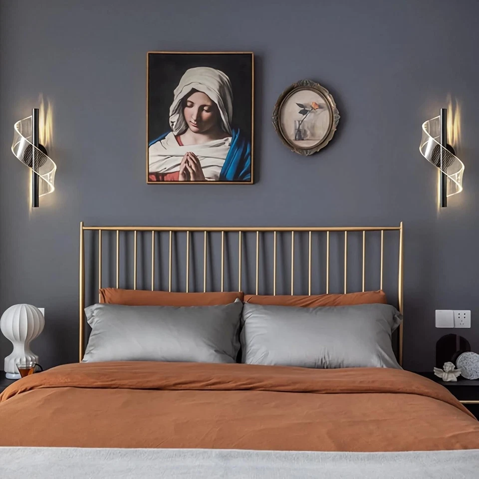 Modern LED Wall Lamps Sconce Wall Lights for Bedroom Living Room Hallway Bedroom - Image 3 of 4