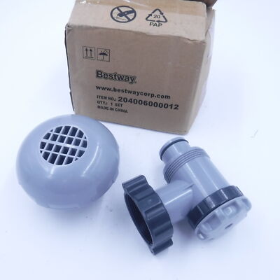 Bestway On/Off Inlet Outlet Plunger Valve & Strainer Pool Filter 204006000012